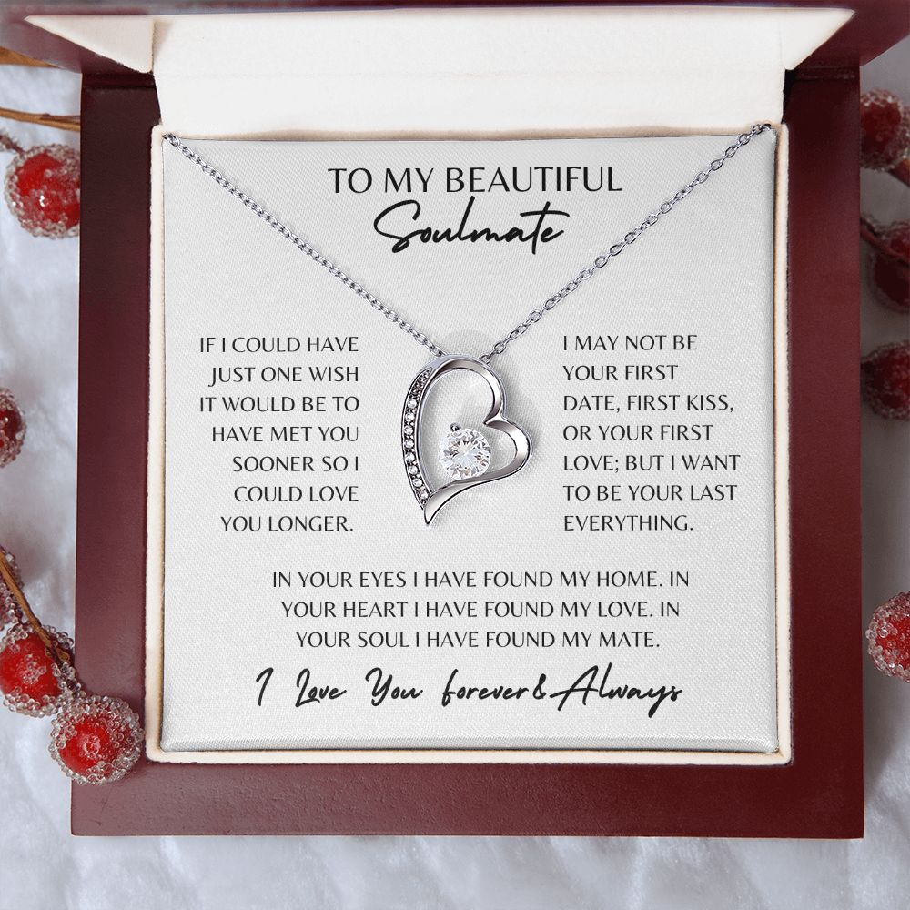 Beautiful Soulmate Forever Love Necklace
