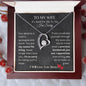 Wife It's Hard to Say I'm Sorry - Forever Love Heart Necklace