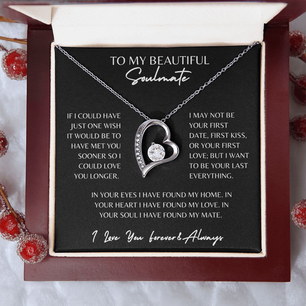 Forever Love Necklace Beautiful Soulmate Necklace