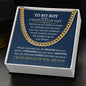To My Boy Graduation| Proud of You Son - Cuban Link Chain