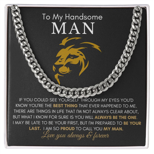 My Handsome Man | Lion Always Be the One - Cuban Link Chain