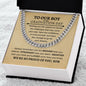 To Our Boy on Graduation| Go for Your Dreams - Cuban Necklace