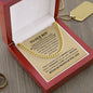 To Our Boy on Graduation| Go for Your Dreams - Cuban Necklace