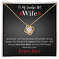 Smokin Hot Wife | Straighten Crown - Love Knot Necklace