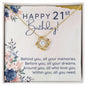 Happy 21st Birthday | All Your Memories - Love Knot Necklace