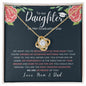 Daughter Graduation | Most Amazing Daughter - Love Knot Necklace
