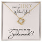 Bridesmaid Love Knot Necklace