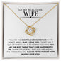 My Wife | Amazing Woman - Love Knot Necklace