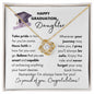 Happy Graduation Daughter | Never Forget Your Way Home - Love Knot Necklace