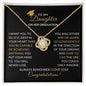 Daughter Graduation | Live the Life You Imagine - Love Knot Necklace