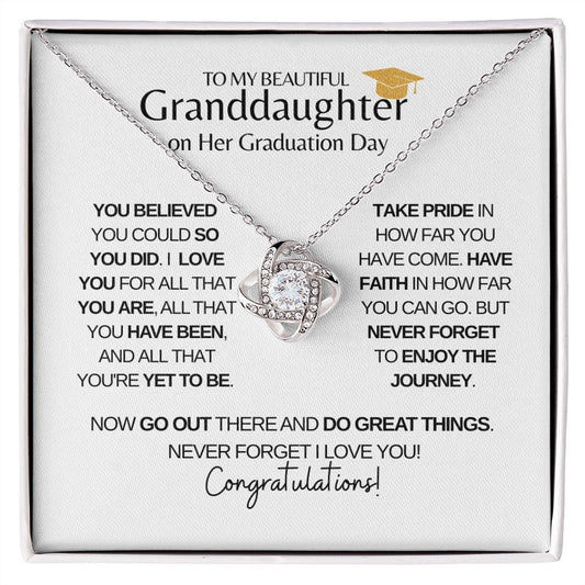 Beautiful Granddaughter Graduation | Enjoy the Journey - Love Knot