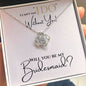 Bridesmaid Love Knot Necklace