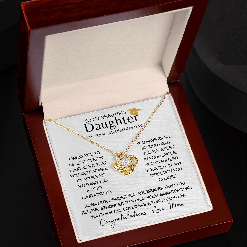 Beautiful Daughter Graduation| Steer Yourself Any Direction - Love Knot