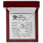 Happy Graduation Daughter | Never Forget Your Way Home - Love Knot Necklace