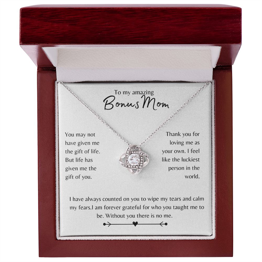 Amazing Bonus Mom Love Knot Necklace