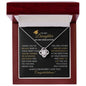 Daughter Graduation | Live the Life You Imagine - Love Knot Necklace