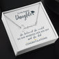 Badass Daughter Graduation | She Believed She Could - Signature Name Necklace