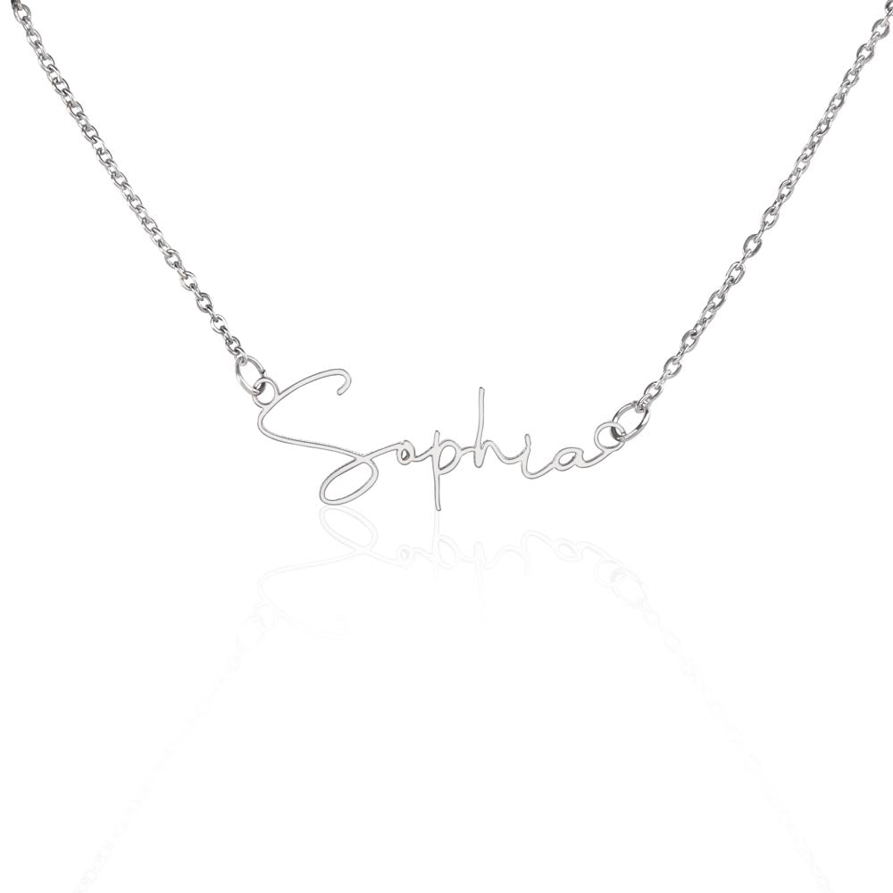 Maid of Honor Nameplate Necklace