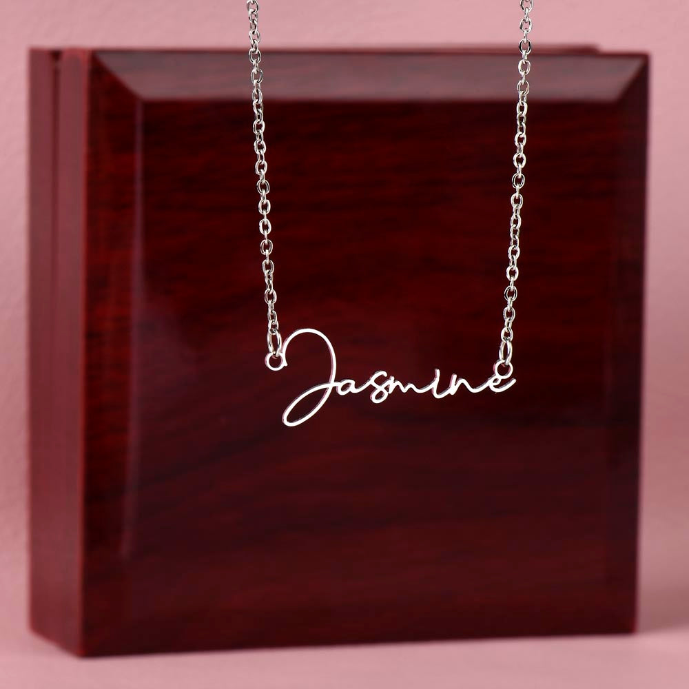 Maid of Honor Nameplate Necklace