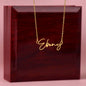 Badass Niece Graduation | She Believed She Could - Signature Name Necklace