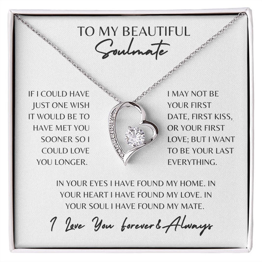 Beautiful Soulmate Forever Love Necklace