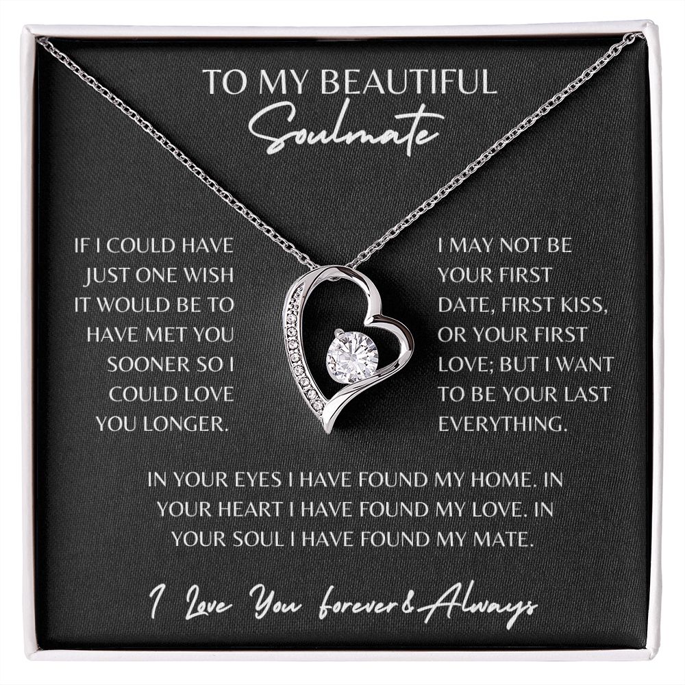 Forever Love Necklace Beautiful Soulmate Necklace