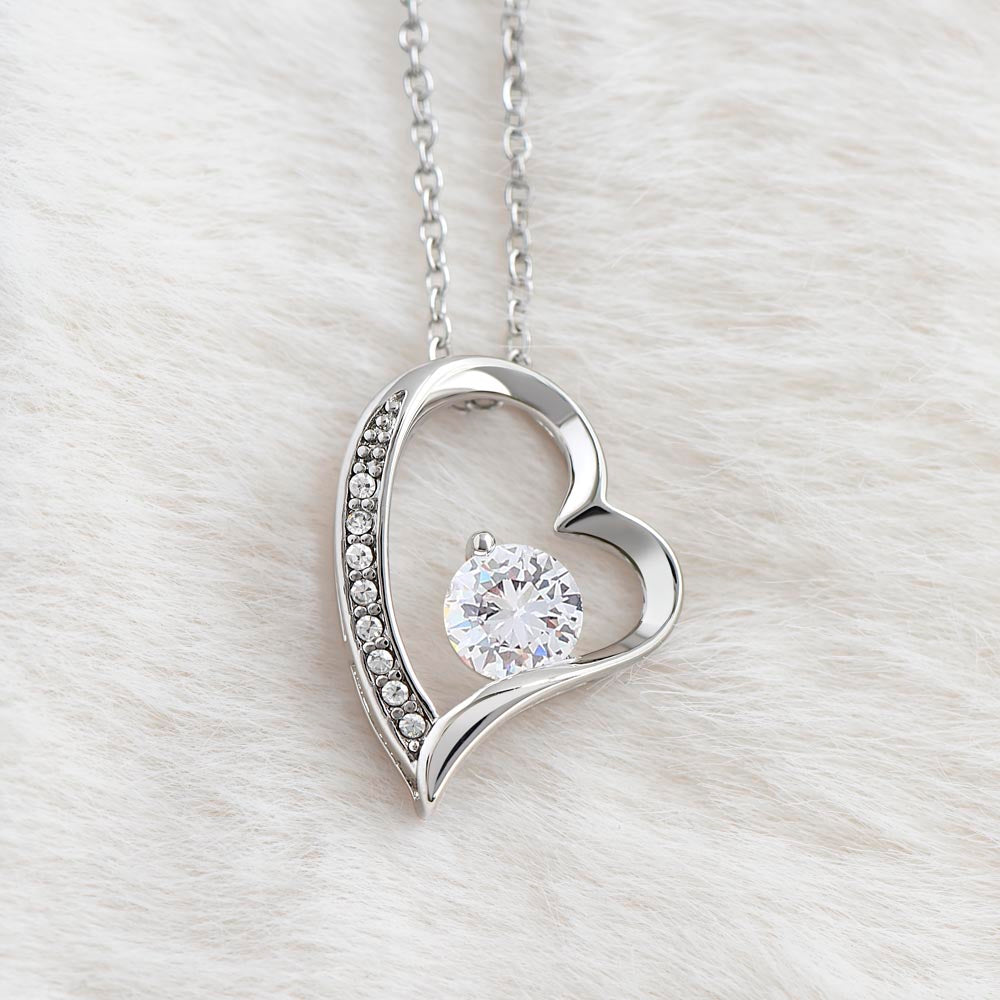 To My Future Bride Personalized Forever Love Heart Necklace