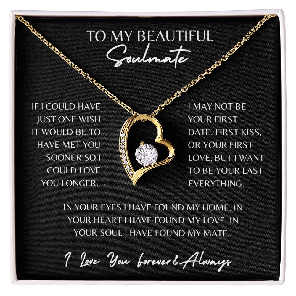 Forever Love Necklace Beautiful Soulmate Necklace