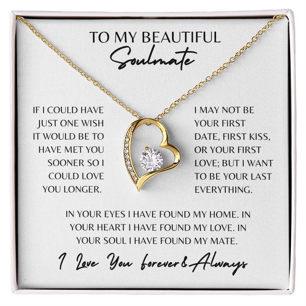 Beautiful Soulmate Forever Love Necklace