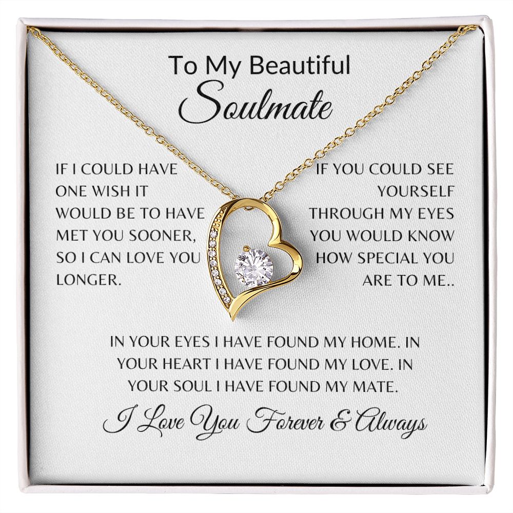Forever Love Necklace I Love You Forever & Always