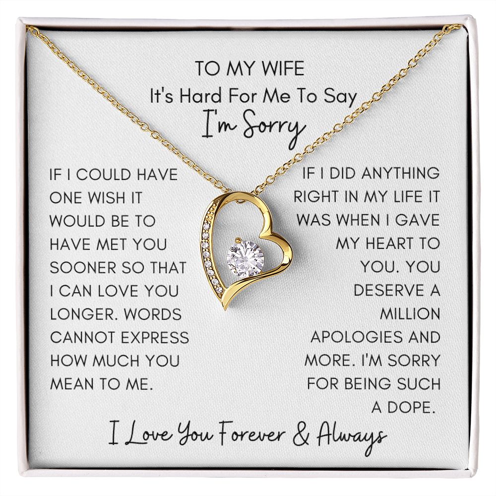 Forever Forgive Love Necklace