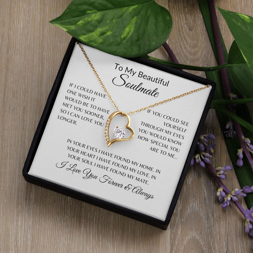 Forever Love Necklace I Love You Forever & Always