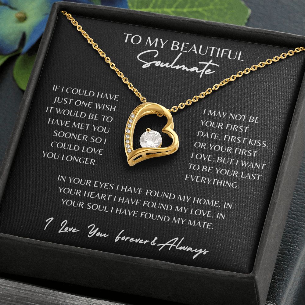 Forever Love Necklace Beautiful Soulmate Necklace