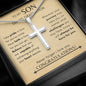 To My Son Graduation| I Will Always Be Here - Cross Necklace
