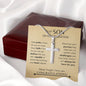 To My Son Graduation| I Will Always Be Here - Cross Necklace