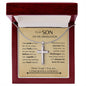 To My Son Graduation| I Will Always Be Here - Cross Necklace