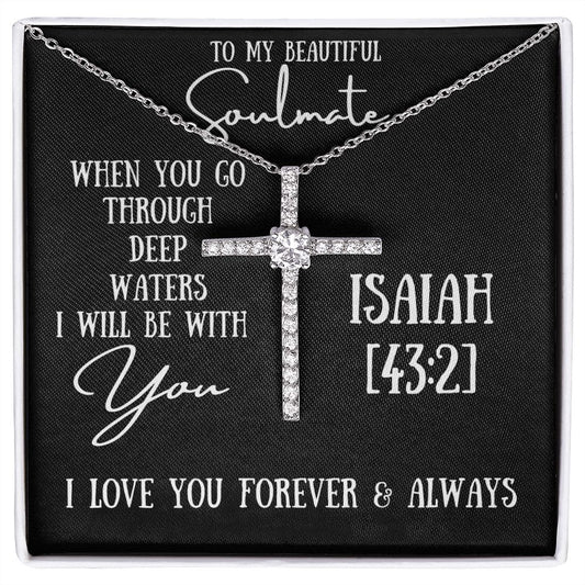 To Your Beautiful Soulmate Holy Cross Necklace