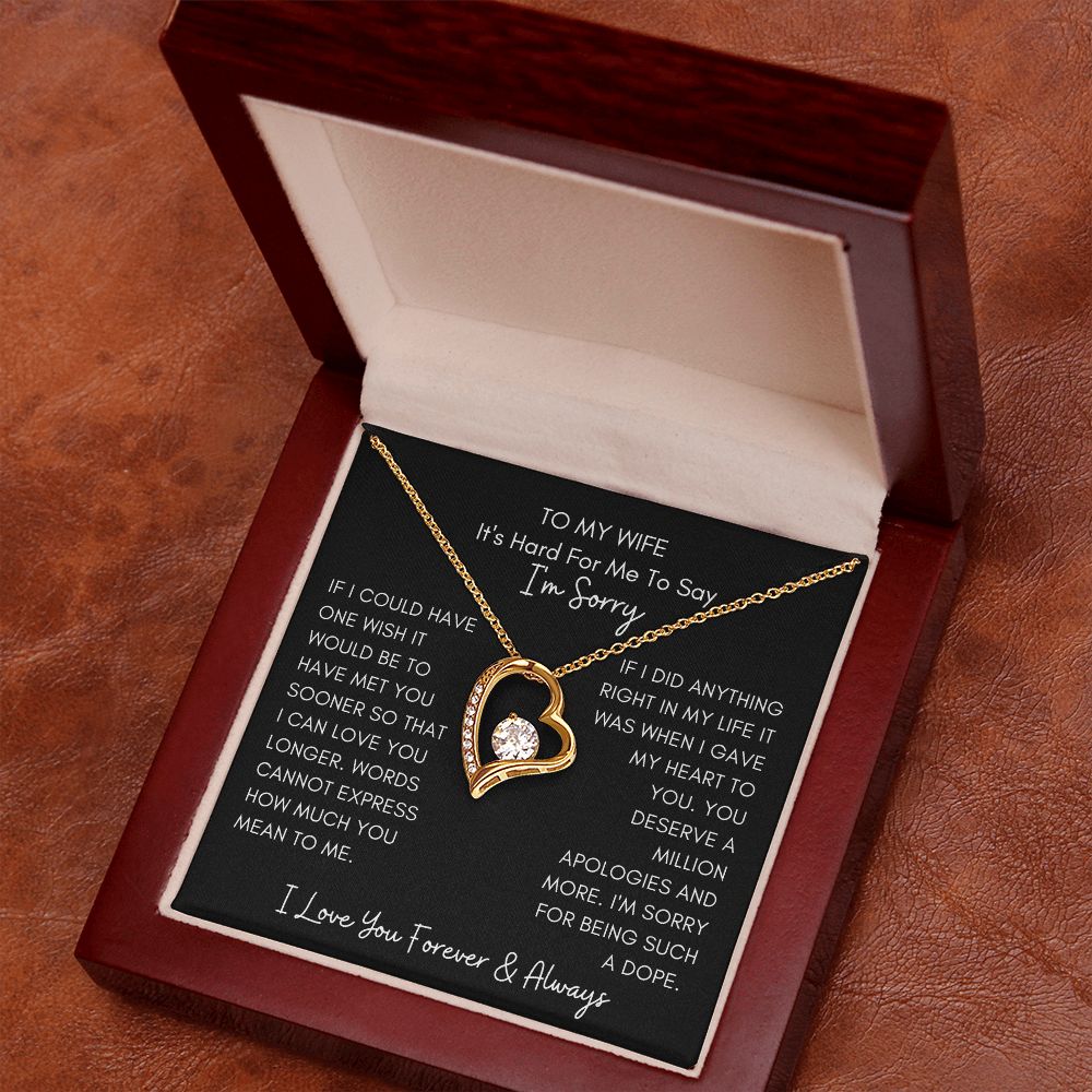 I'm Sorry Forever Love Necklace