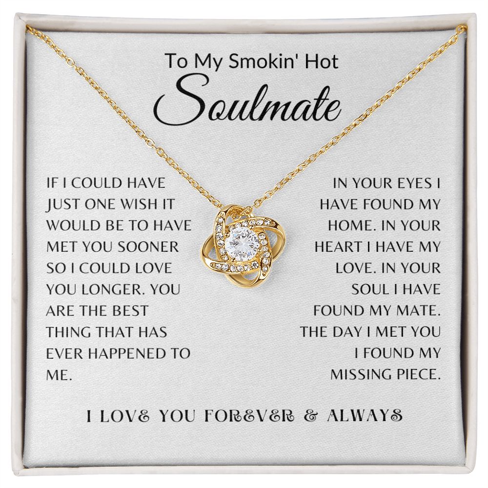 Smokin Hot Soulmate Love Knot Necklace