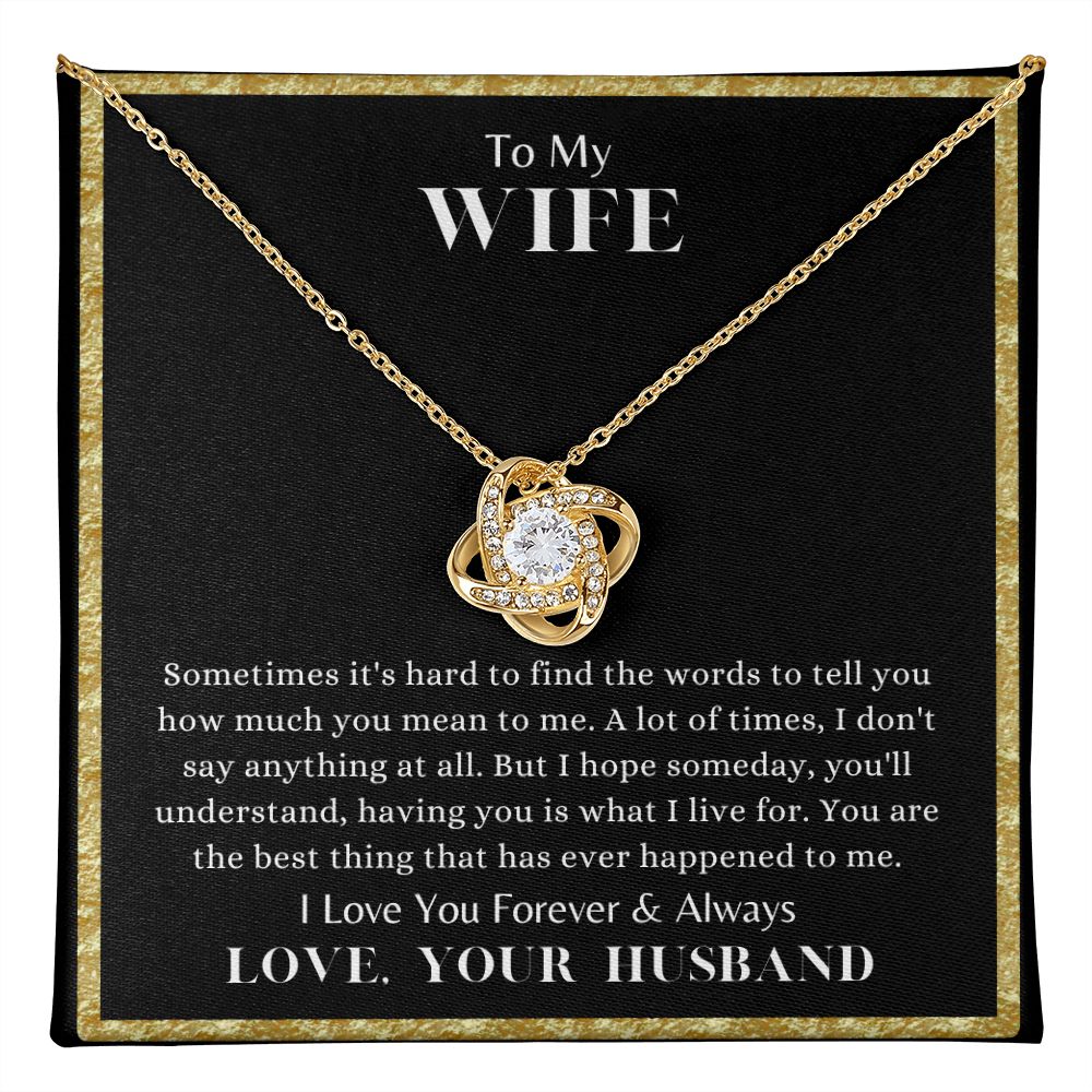 Love Knot Forever and Always Necklace