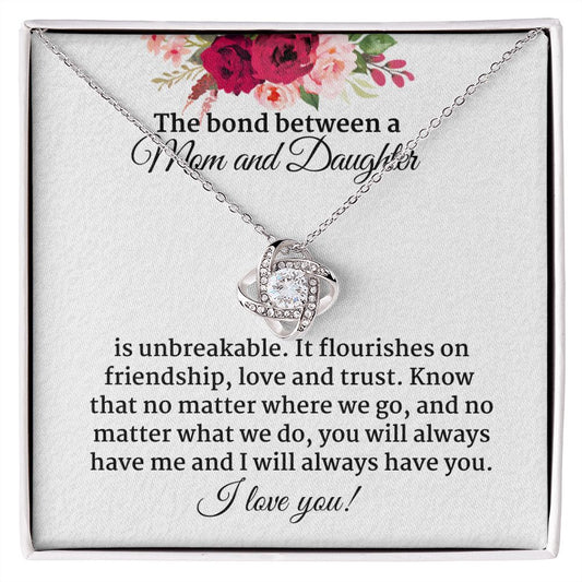 Mom and Daughter | Unbreakable Bond - Love Knot Necklace