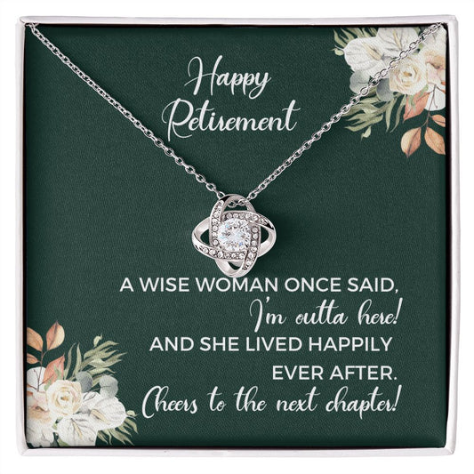 Happy Retirement | Wise Woman - Love Knot Necklace
