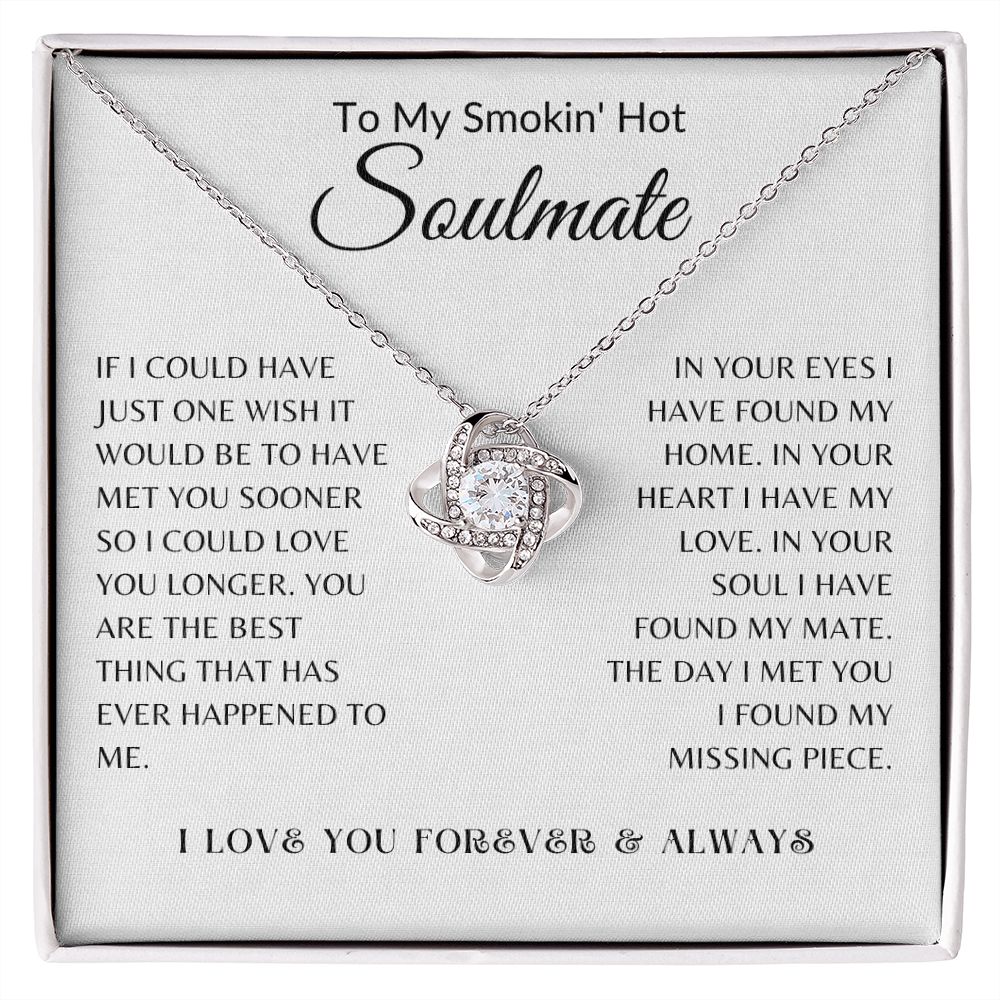 Smokin Hot Soulmate Love Knot Necklace