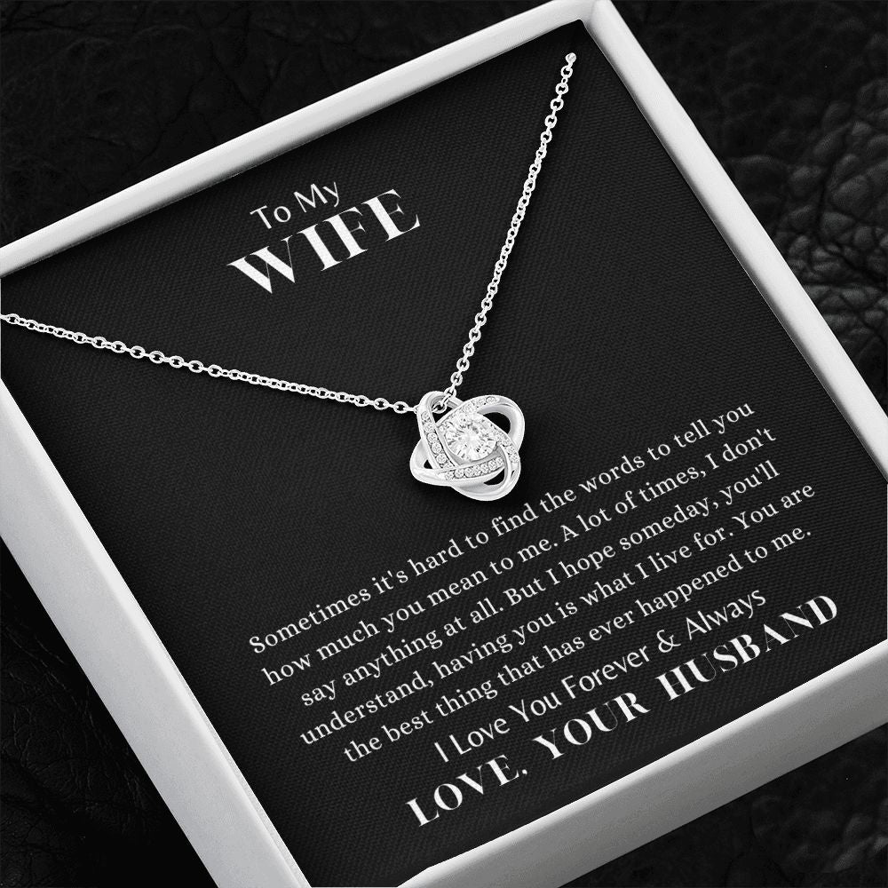 Love Knot Forever & Always Necklace