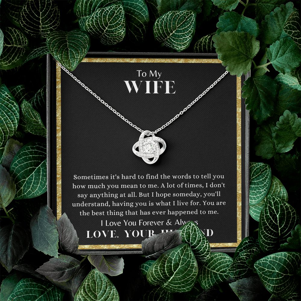 Love Knot Forever and Always Necklace