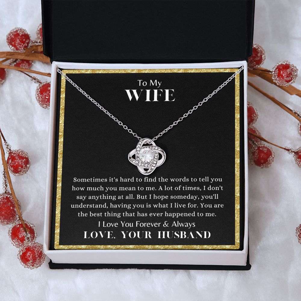 Love Knot Forever and Always Necklace
