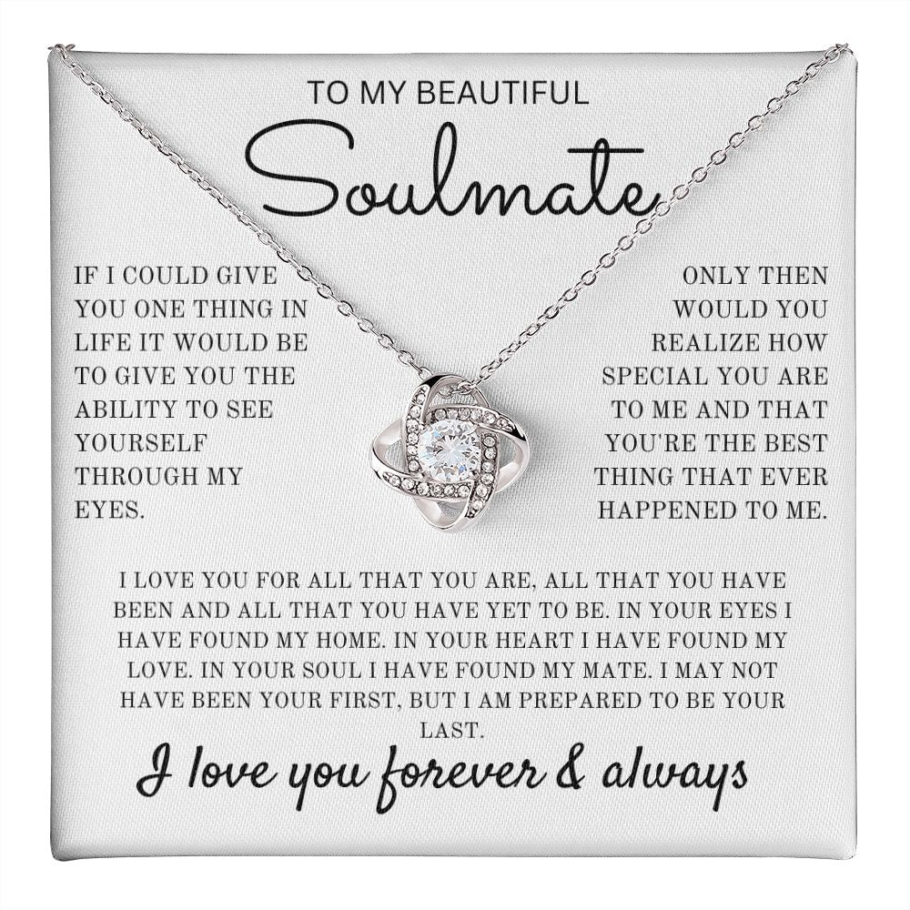 Love Knot Necklace I love you forever and always