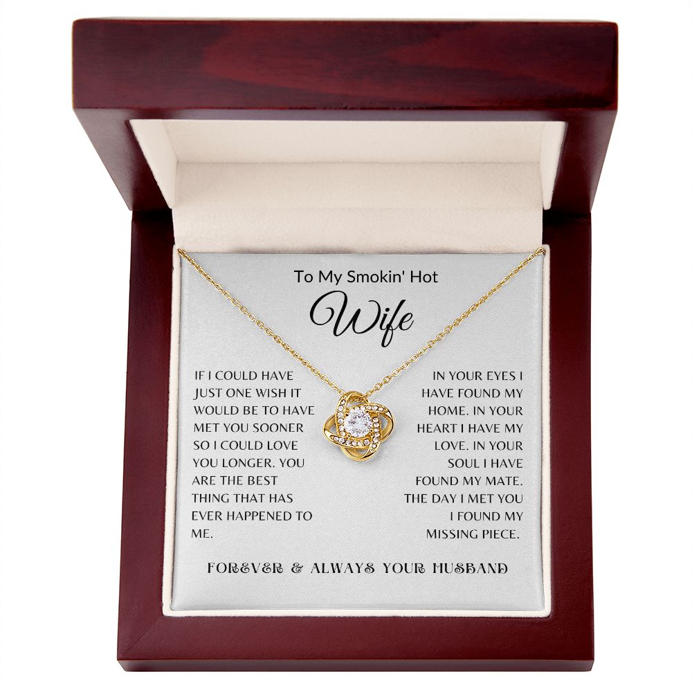 Smokin' Hot Wife Love Knot Necklace