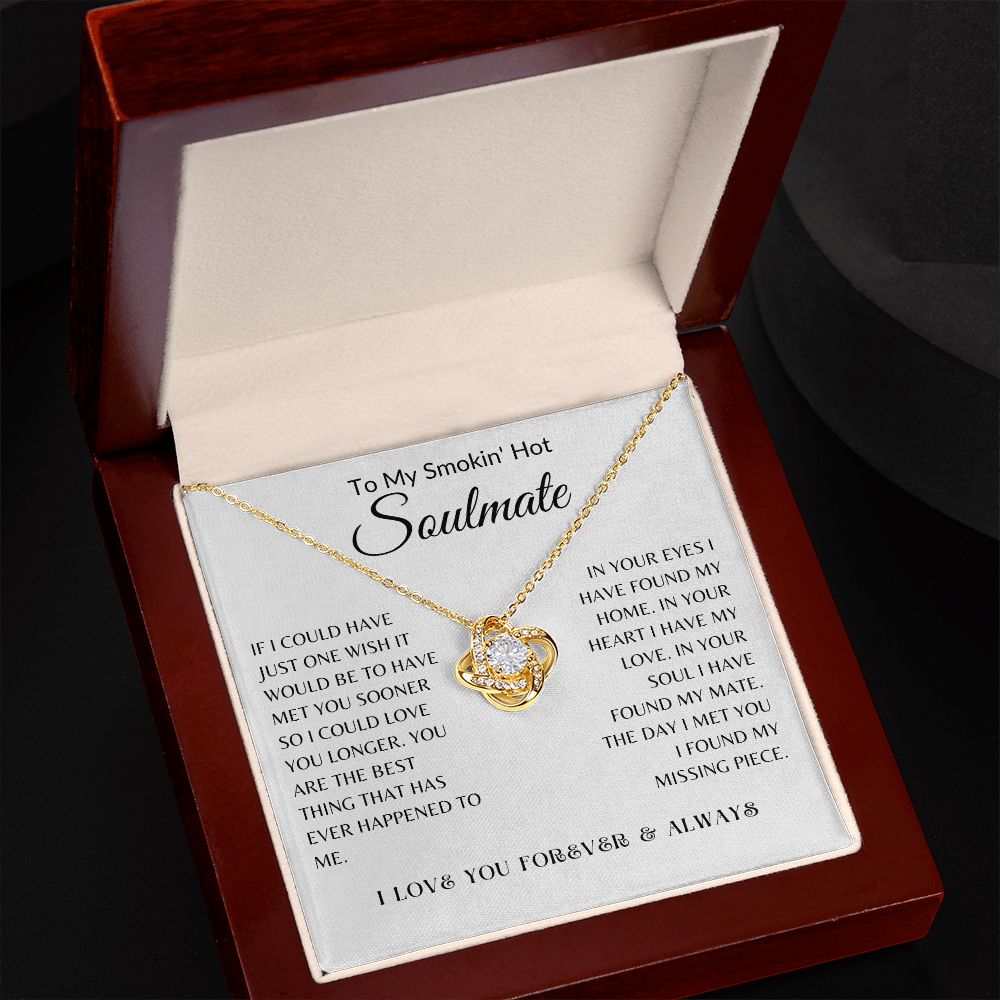 Smokin Hot Soulmate Love Knot Necklace