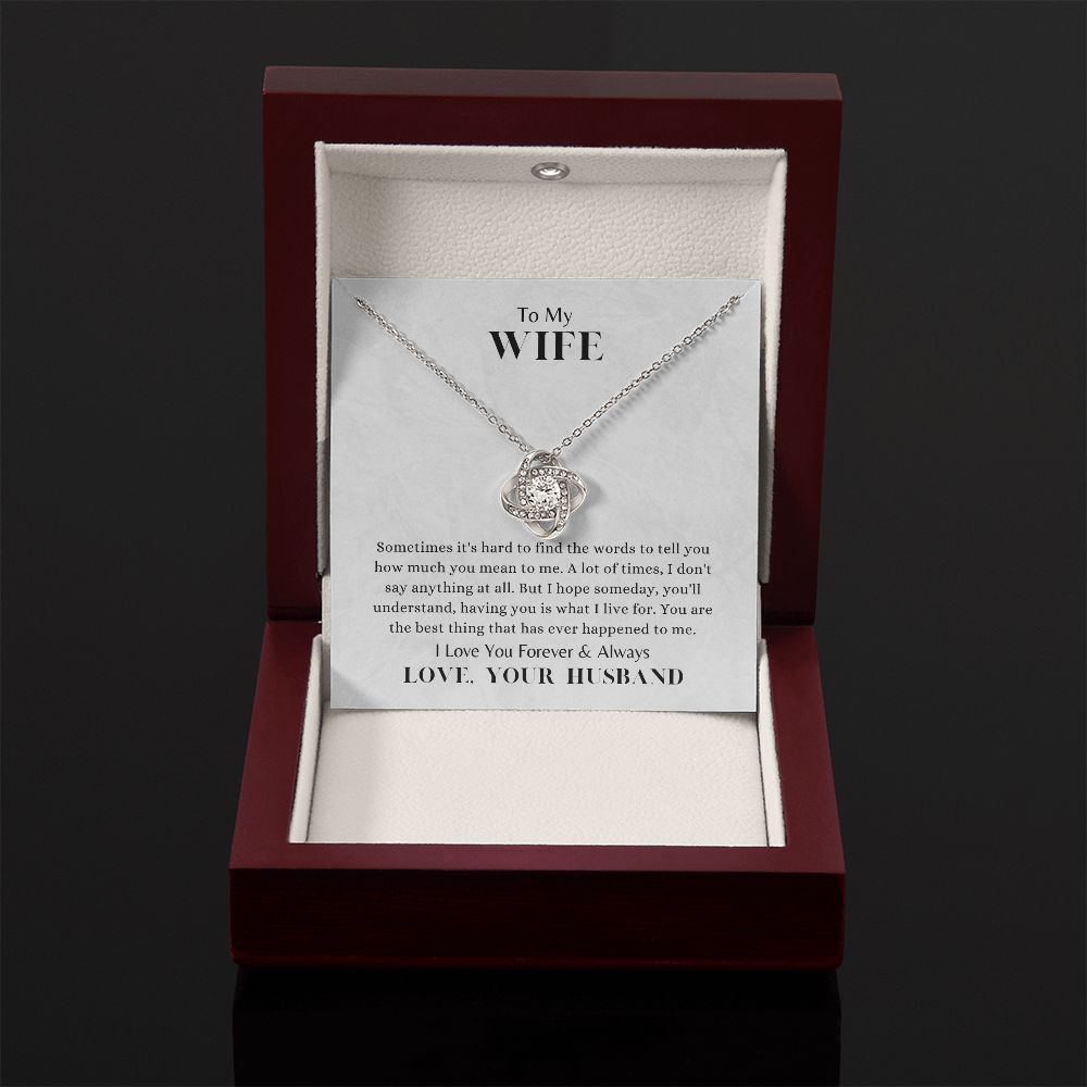 Love Forever Knot Necklace Love Your Husband